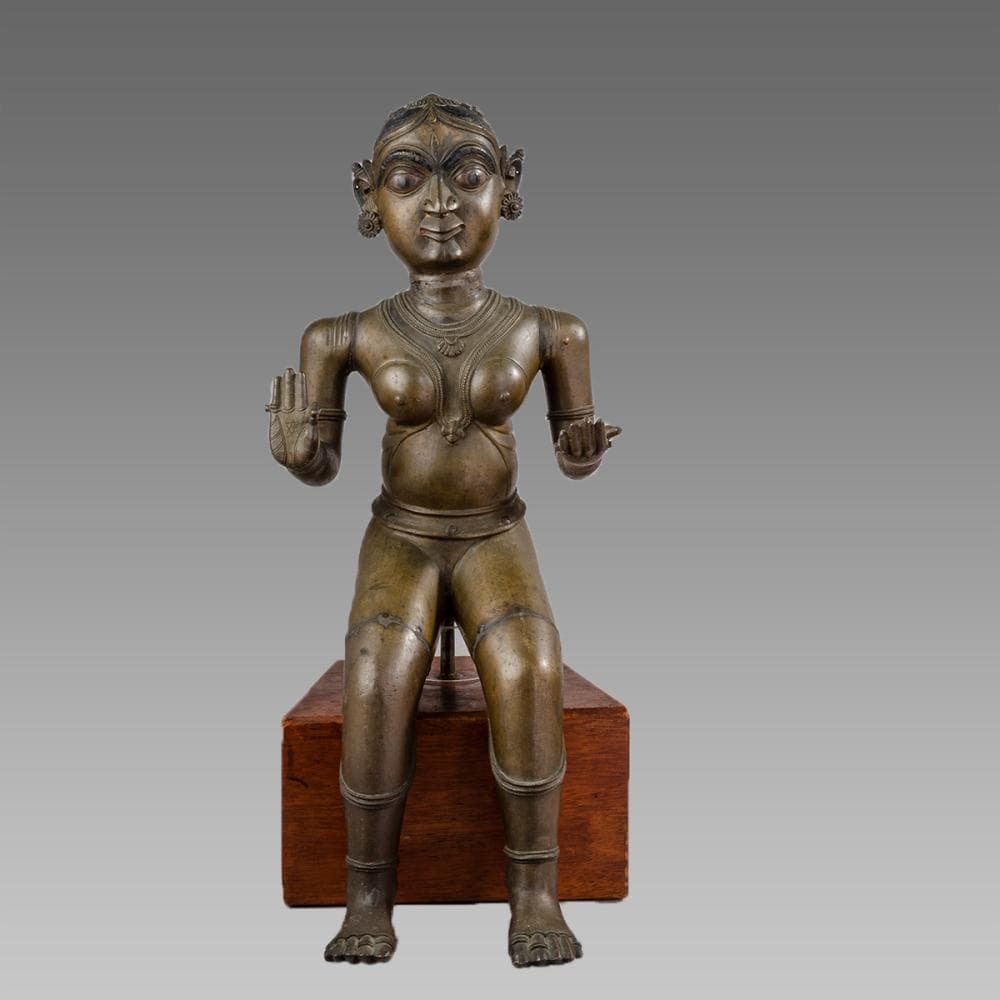 19th century Indian Bronze Deity.