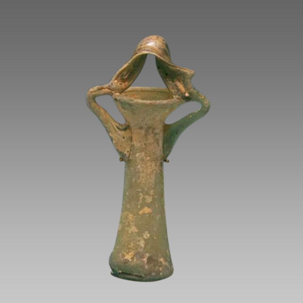 Ancient Roman Glass Single Unguaterium c.2nd cent AD.