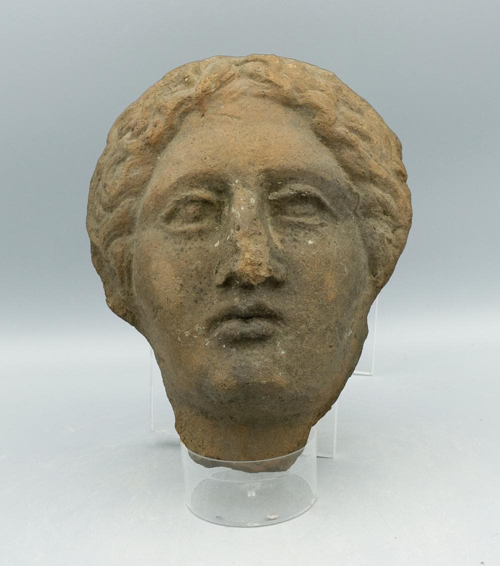 A nice Etruscan terracotta head of a woma