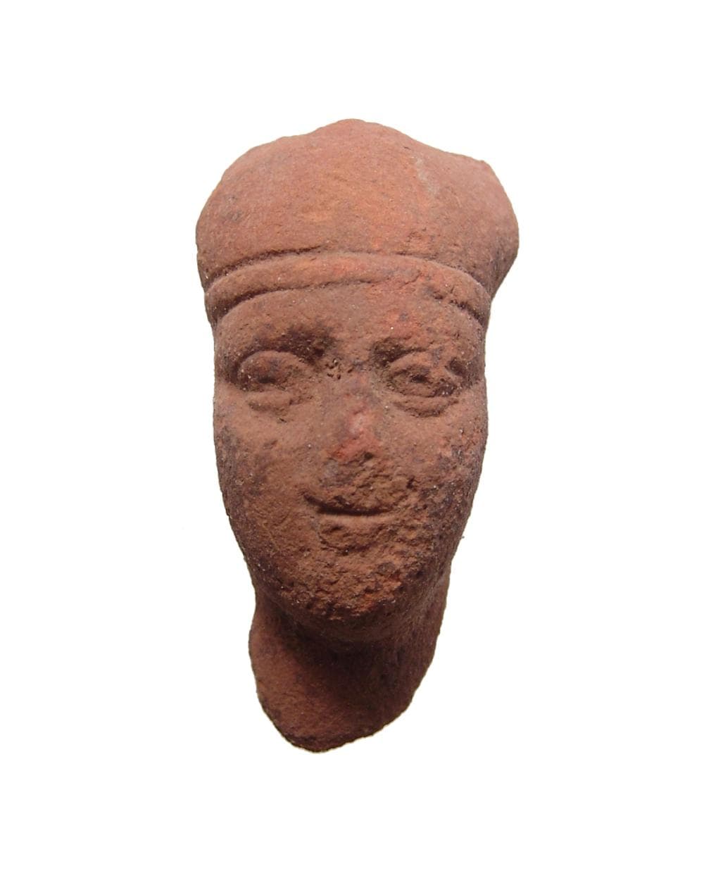 Romano-Egyptian terracotta head of a pharaoh