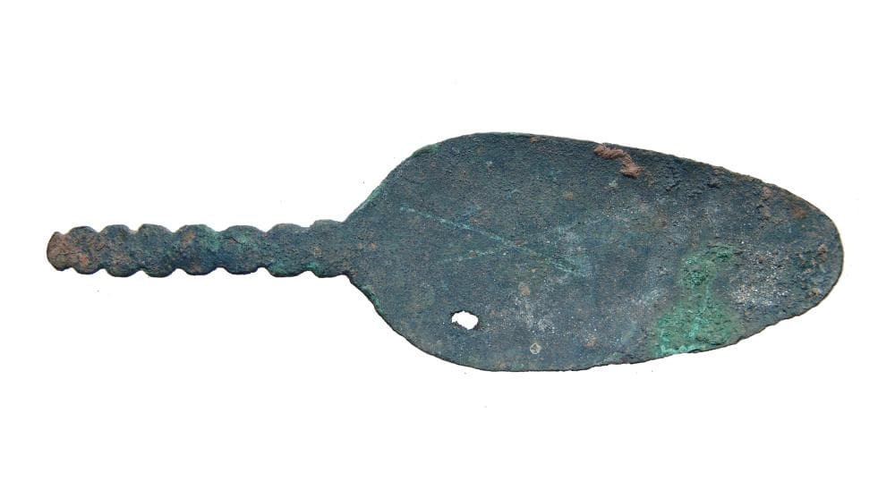 An Islamic bronze spoo