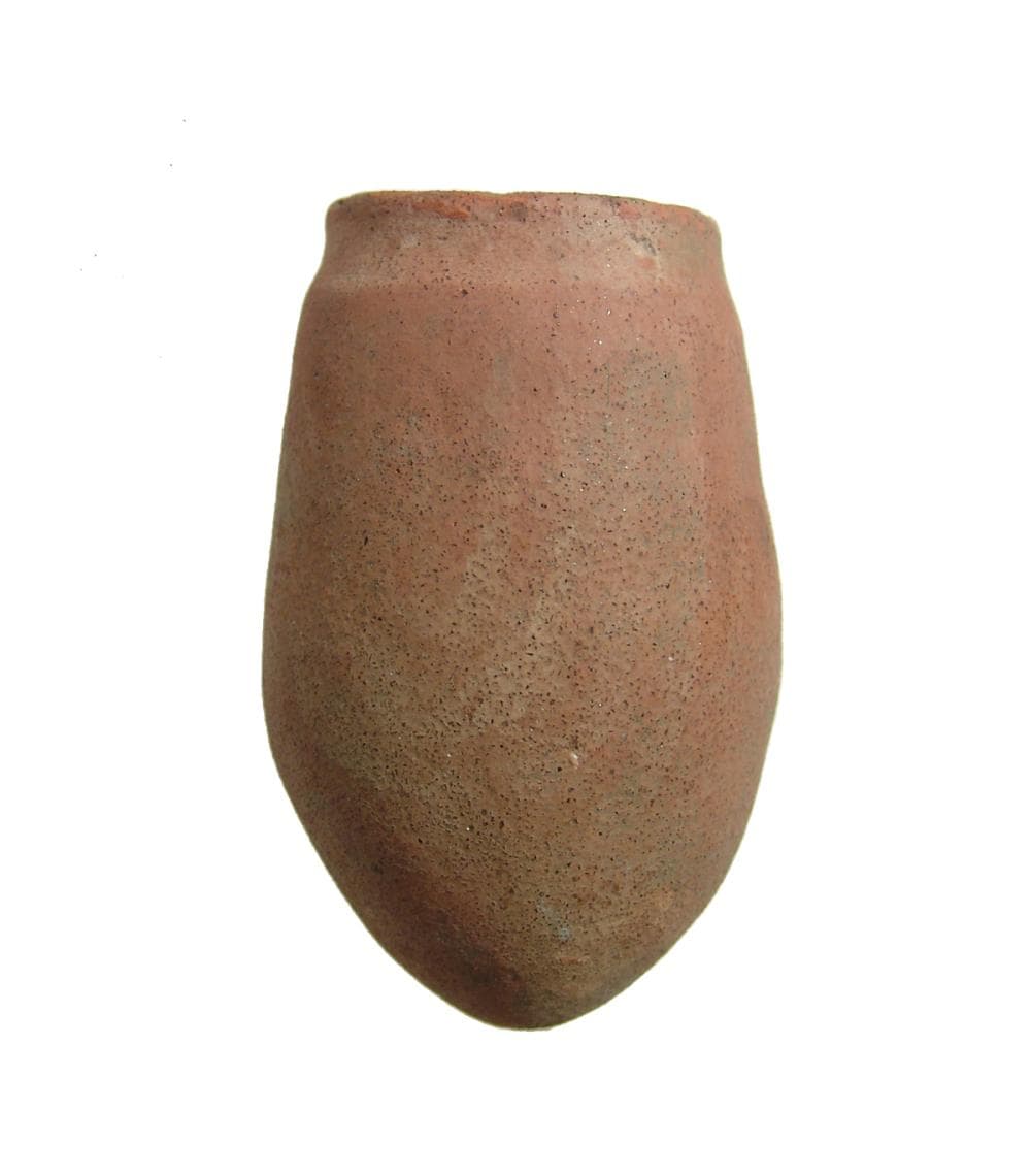 An Egyptian ceramic situla-type vessel