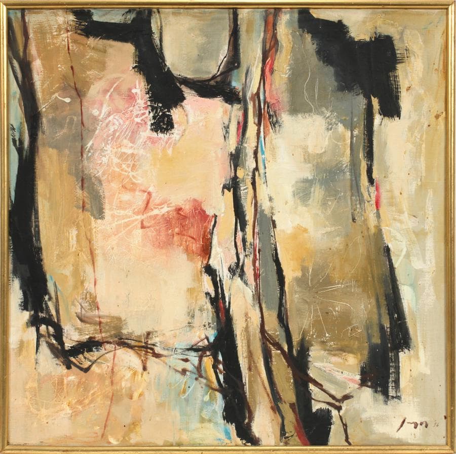 Reuven oil on canvas, 1956, h 30", w 30"