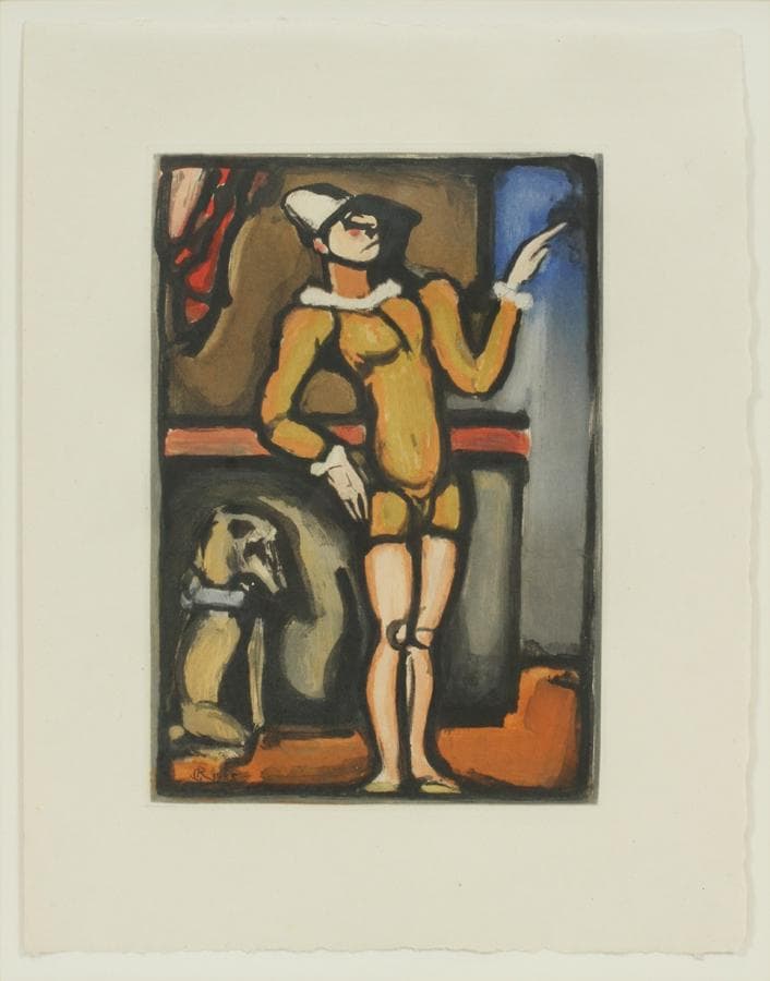 Georges rouault color aquatint on paper