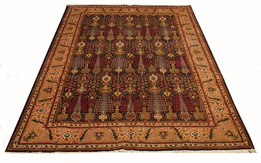 Persian tabriz hand woven fine wool rug