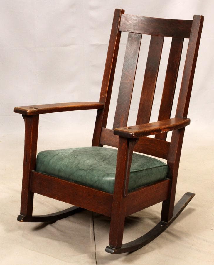 Limbert oak rocking chair, early 20th c.