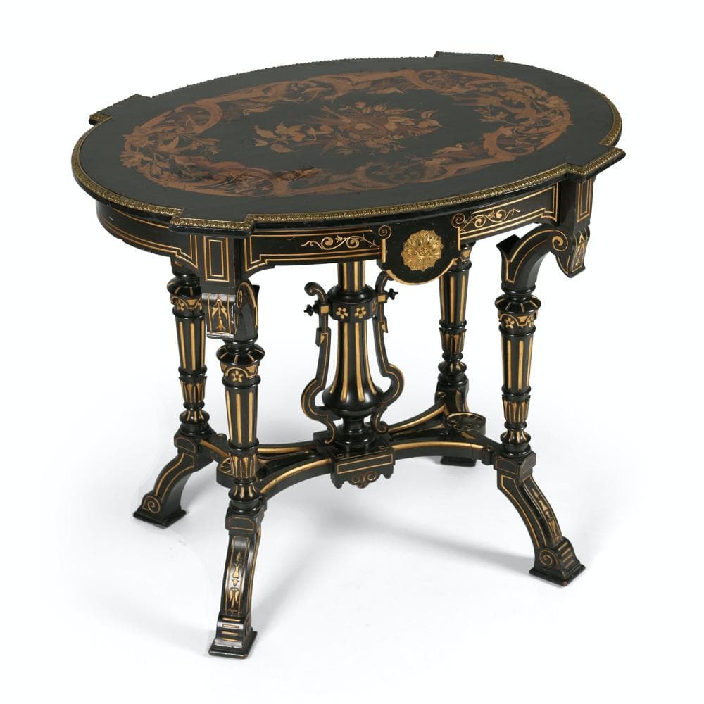 Inlaid Renaissance Revival Table