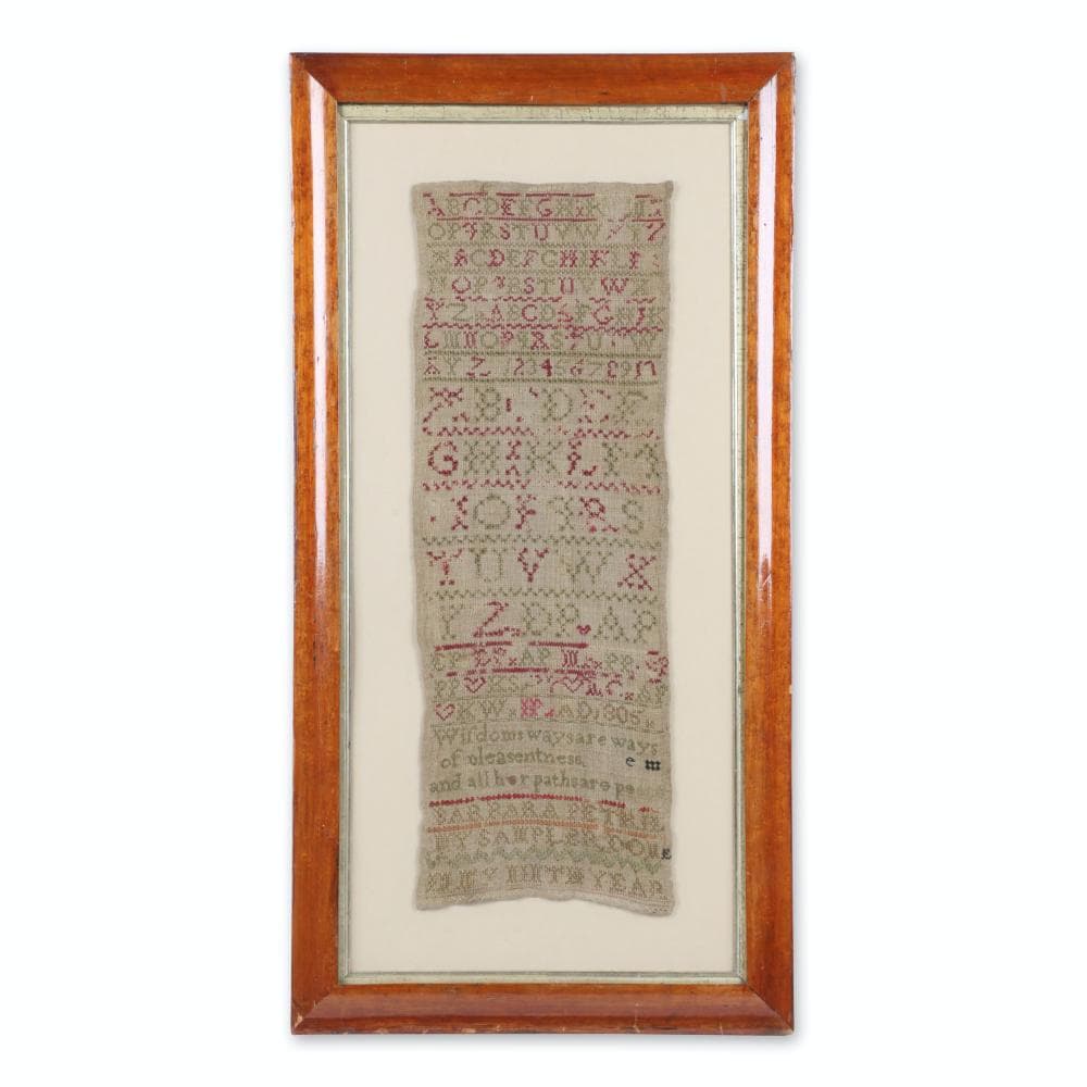 Framed Needlework Sampler