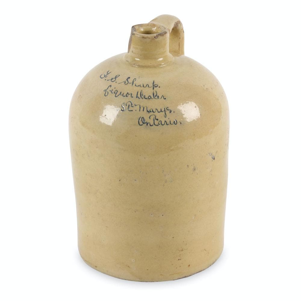 St. Marys Redware Merchant Jug