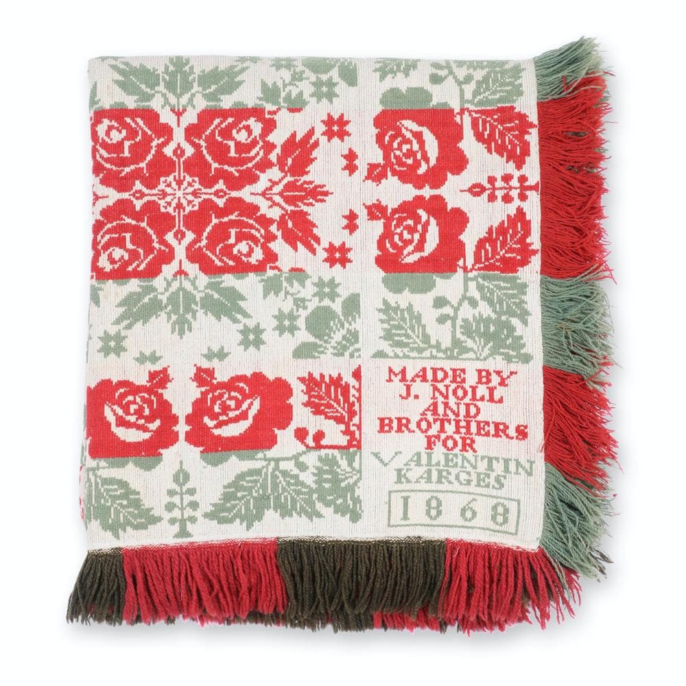 Noll Brothers Signed Jacquard Coverlet