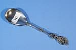 Dutch silver birthday spoon, 800, l. 19 cm., appr.