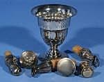 Silver vase on foot, 835, appr. 112 grams and 6