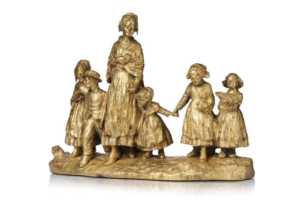 Joseph d''Aste, Paysans et enfants. 1905? 1909.