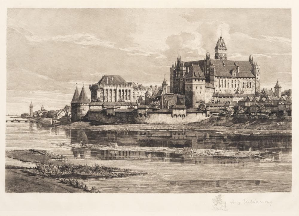 Hugo Ulbrich "Die Marienburg" (Danzig). 1907.