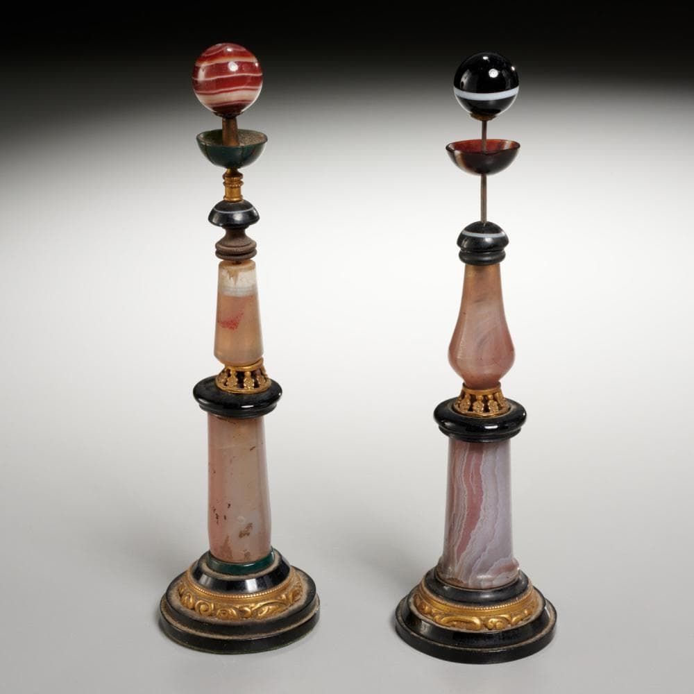 Russian Neoclassical style hardstone ornaments