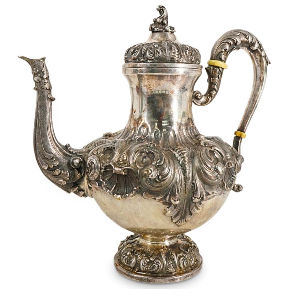 Antique Louis XVI French 950 Silver Coffee Pot