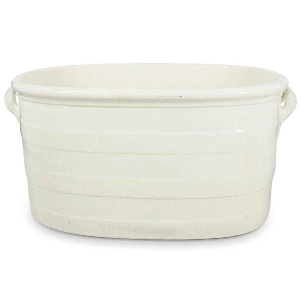 Antique Large Wedgwood Creamware Foot Bath Basi
