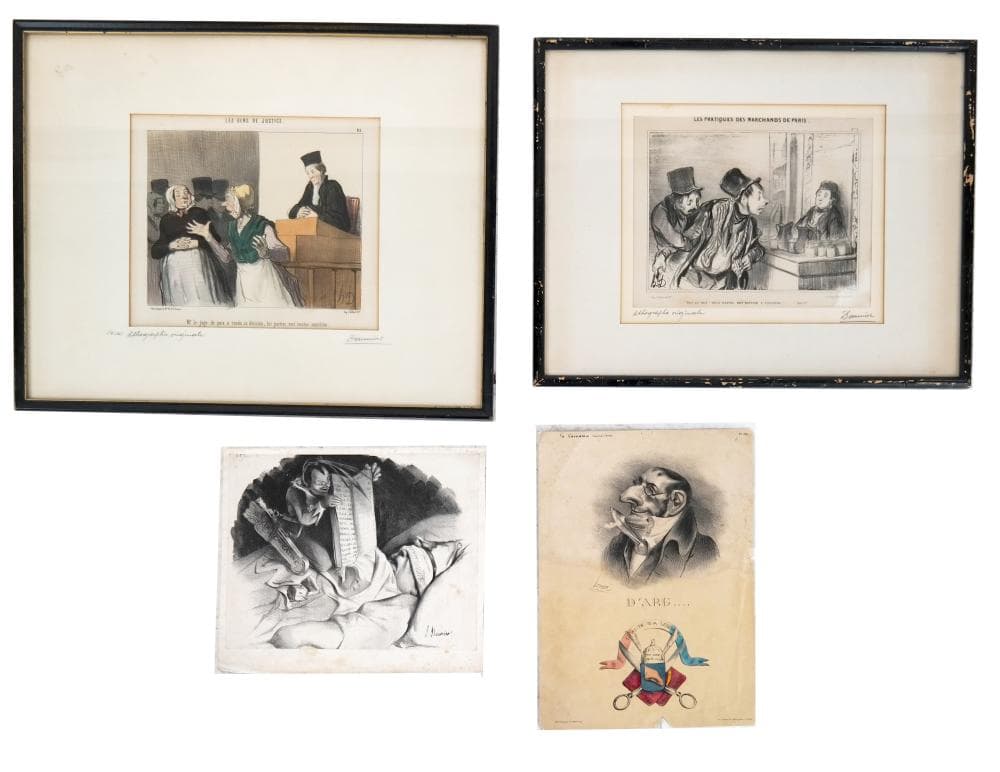 Honore DAUMIER: Four Lithographs