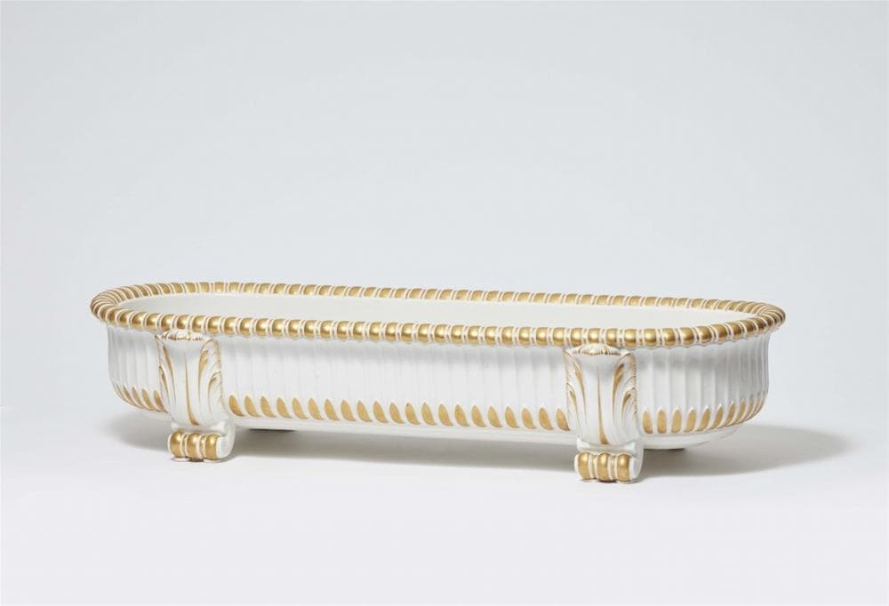 A Berlin KPM porcelain jardinière from Amberg's centrepiece