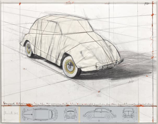Christo - Wrapped Volkswagen, Project for 1961 Volkswagen Beetle Saloo