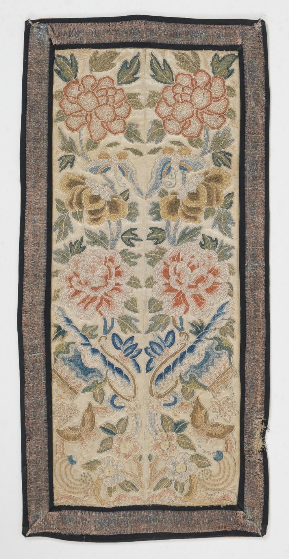 A Chinese Qing Dynasty Needlework Panel