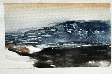 Lars Lerin Akvarell 11x16,5