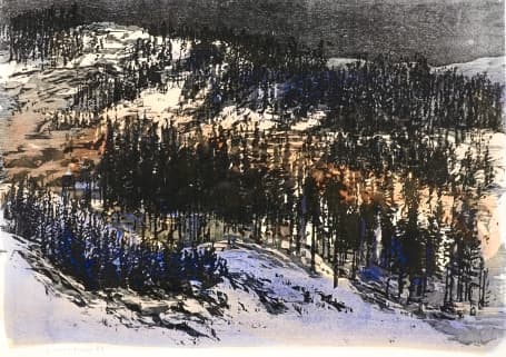 Lars Lerin Blandteknik 54x75
