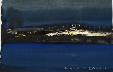 Lars Lerin Akvarell 12x18,5