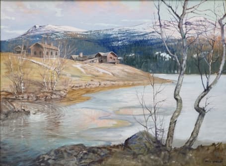 Nils Olzon Olja duk 68x90