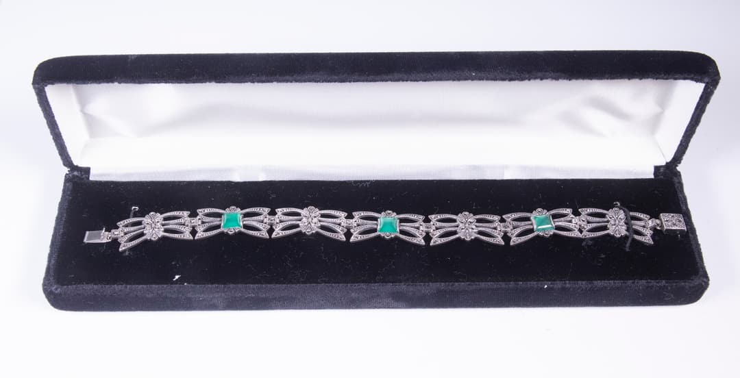 STERLING & MARCASITE BRACELET