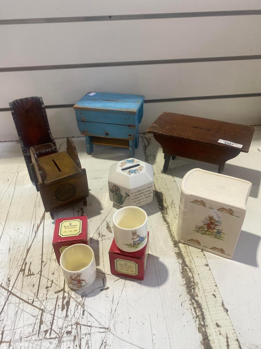 Collection of assorted money boxes incl