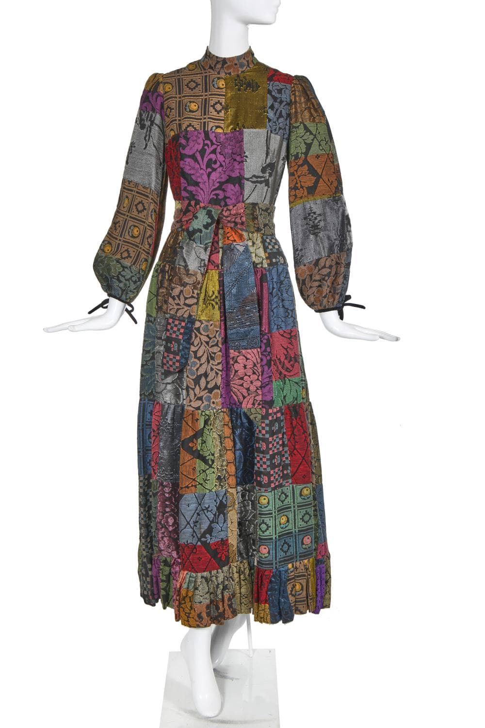 A Catherine Buckley patchwork gown, 1970s