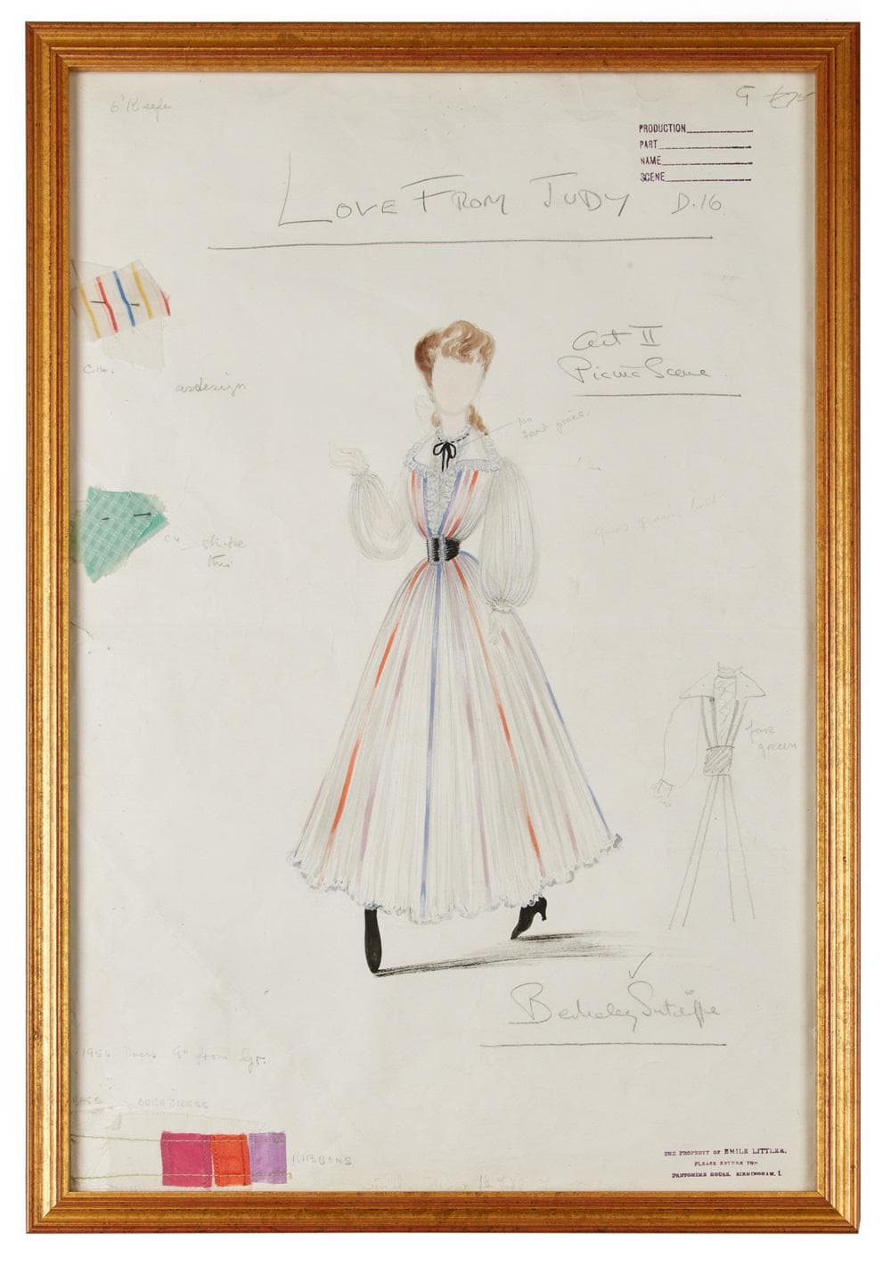 Love From Judy | Berkeley Sutcliffe Costume Illustratio