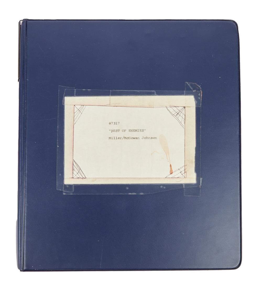 The Mary Tyler Moore Show | Allan Burns "Best of Enemies" Production Binder