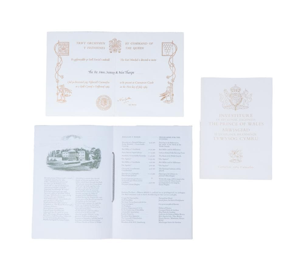 Prince Charles | 1969 Investiture Documents