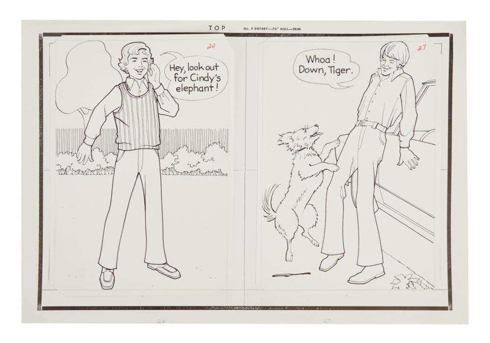 The Brady Bunch | Original 1974 Coloring Book Artwork (B)