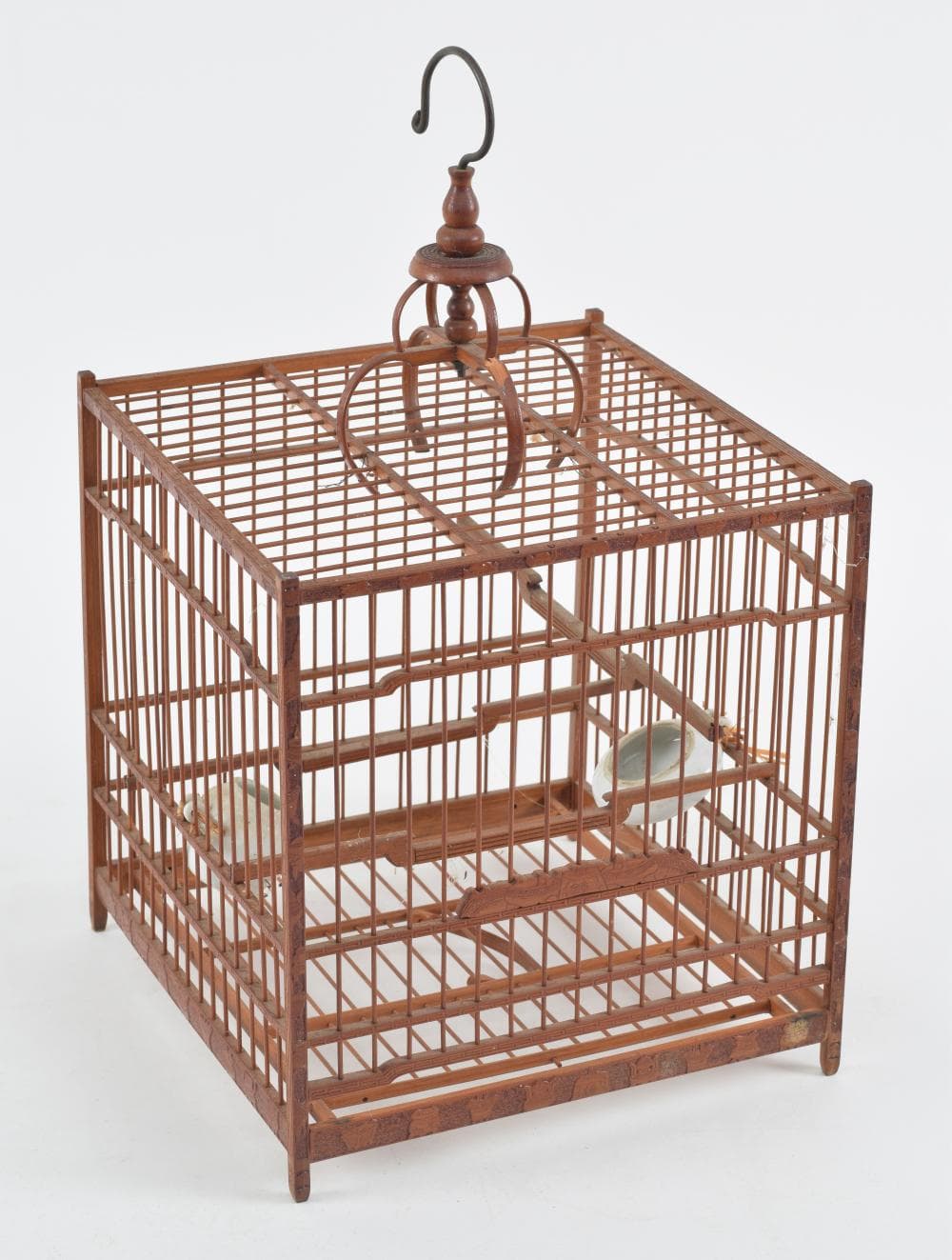 Bird cage. China. 19th/early 20th century. Bamboo. 5in H.