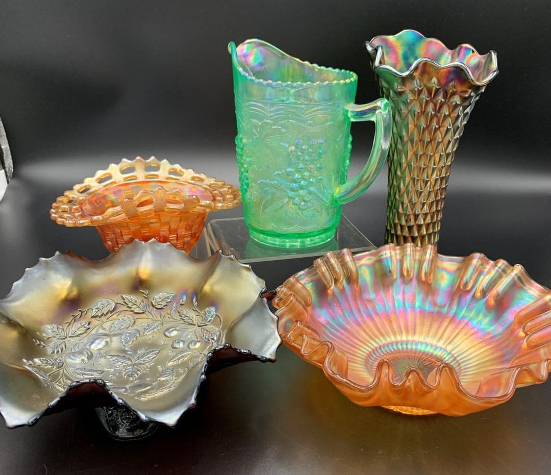 Estate Lot of Carnival Glass, Northwood & Fento