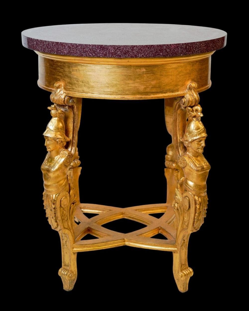 Table with porphyry top
