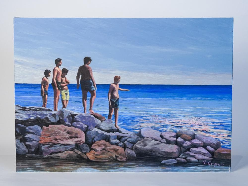 Contemporary Figurative Painting Oil on canvas - Andrea Cerqua