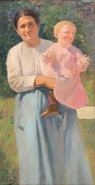 Michel FRONTI (1862-?) La mère et l’enfant