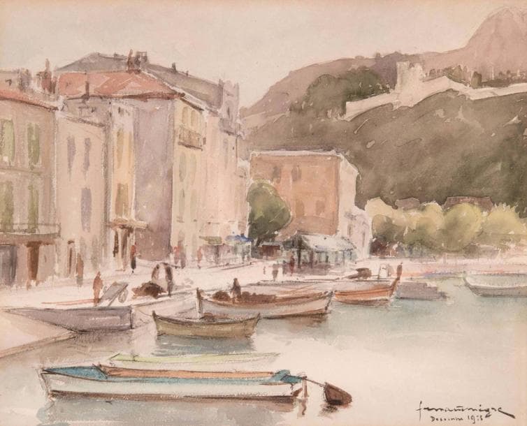 Fernand NEGRE (1899-1985) Port de Cassis