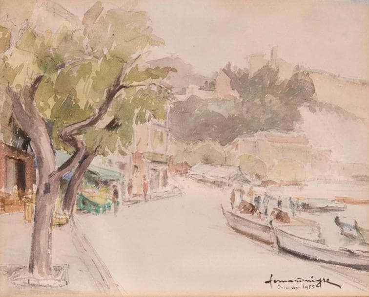Fernand NEGRE (1899-1985) Port de Cassis
