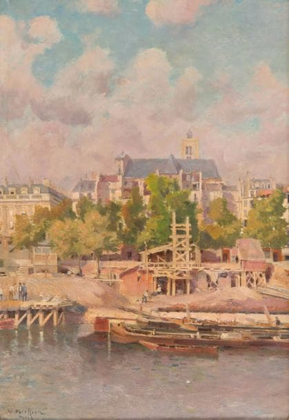 Marius MEIFFREN (1855-?) Vue de Paris