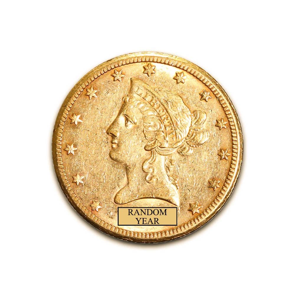 Early Gold Bullion $10 Liberty Almost Uncirculated