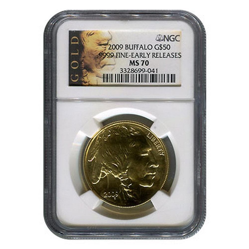 Certified Uncirculated Gold Buffalo 2009 MS70 NGC Early