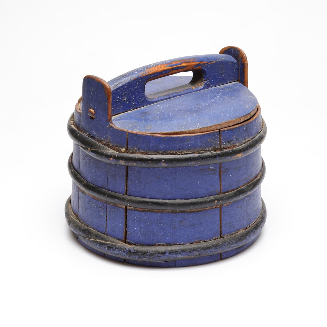 HINK, bemålat trä, allmoge, 1800-tal.