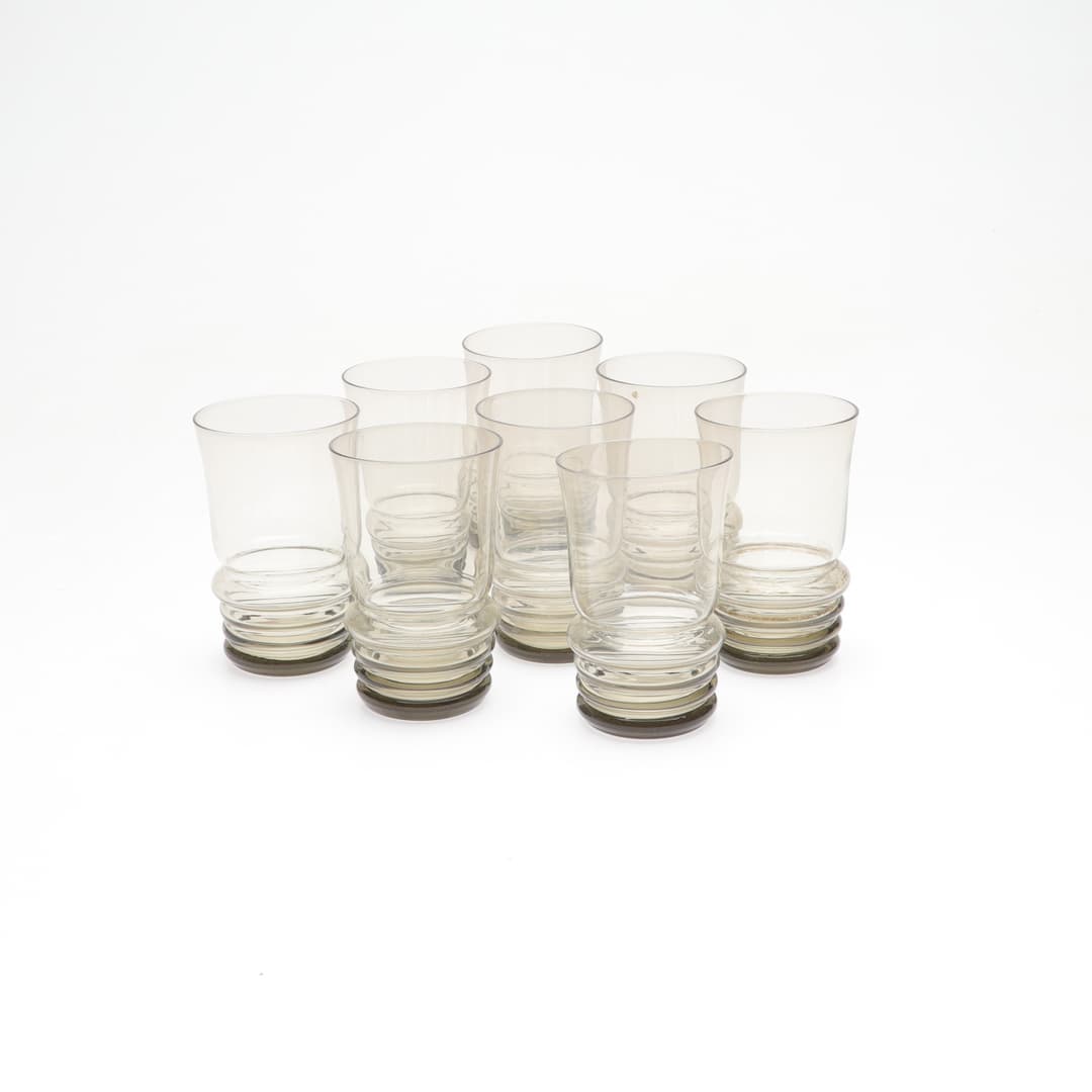 GLAS, 8 st, sannolikt Sandviks glasbruk, 1900-tal.