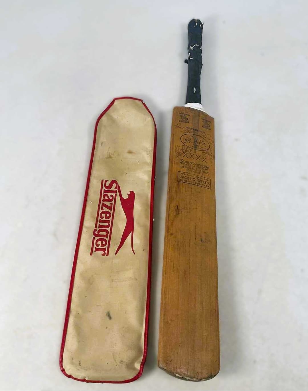 JACK HOBBS & CO; a Middlesex related cricket bat for the...