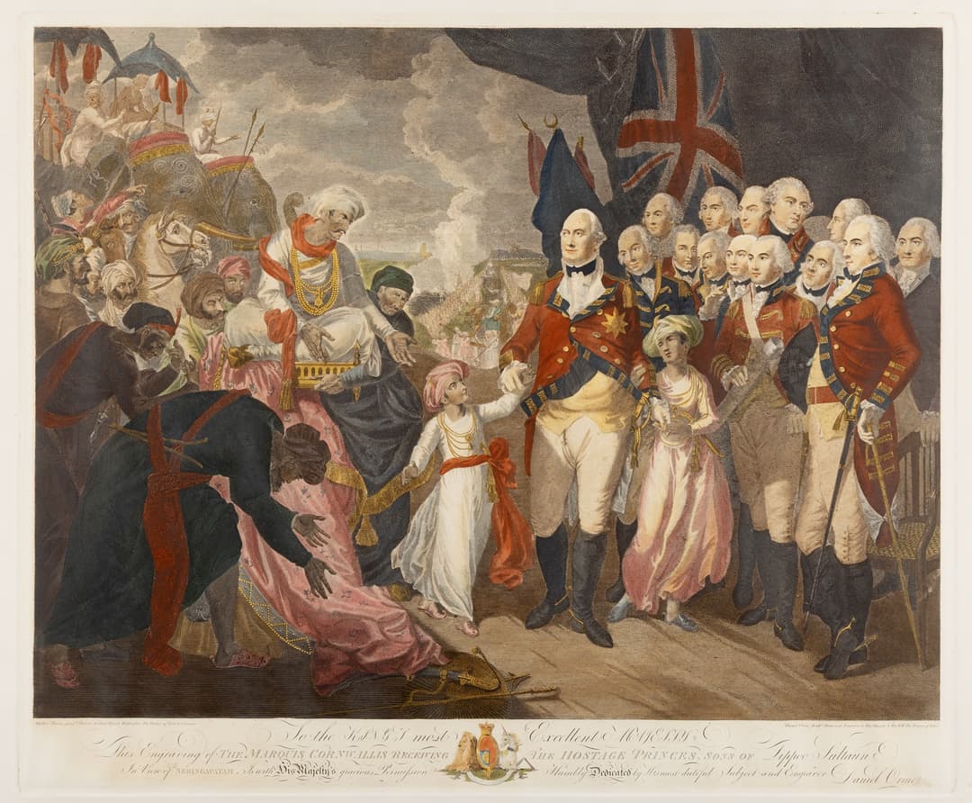 TWO ENGRAVINGS RELATING TO THE DEFEAT OF TIPU SULTAN, 1793-1799